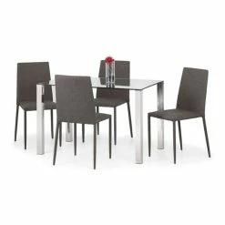 Hot Sale ❤️ Julian Bowen Jazz Set of 4 Stacking Dining Chairs 🌟 -Julian Bowen Sales Store 1000136844 alt02