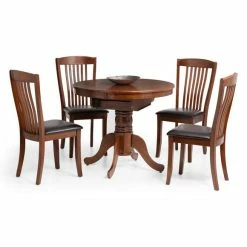 Discount 😍 Julian Bowen Canterbury Set of 2 Dining Chairs Brown PU Leather 🔥 10 Discount 😍 Julian Bowen Canterbury Set of 2 Dining Chairs Brown PU Leather 🔥 -Julian Bowen Sales Store 1000157311 alt03