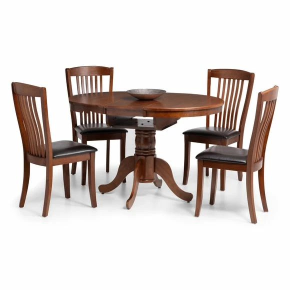 Discount 😍 Julian Bowen Canterbury Set of 2 Dining Chairs Brown PU Leather 🔥 7 Discount 😍 Julian Bowen Canterbury Set of 2 Dining Chairs Brown PU Leather 🔥 - Image 5