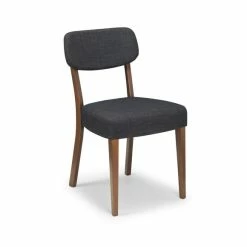 Best Pirce 😀 Julian Bowen Farringdon Set of 2 Dining Chairs Grey Linen ⌛ -Julian Bowen Sales Store 1000166194 alt02