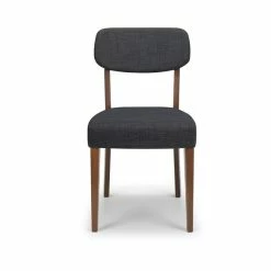 Best Pirce 😀 Julian Bowen Farringdon Set of 2 Dining Chairs Grey Linen ⌛ -Julian Bowen Sales Store 1000166194 alt03