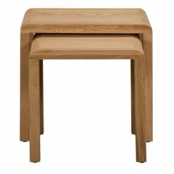 Wholesale ๐ Julian Bowen Curve Oak Nest Of Tables ๐ 8 Wholesale ๐ Julian Bowen Curve Oak Nest Of Tables ๐ -Julian Bowen Sales Store 1000169308 alt02