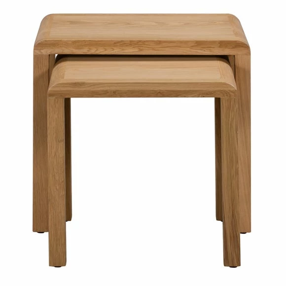 Wholesale ๐ Julian Bowen Curve Oak Nest Of Tables ๐ 5 Wholesale ๐ Julian Bowen Curve Oak Nest Of Tables ๐ - Image 3