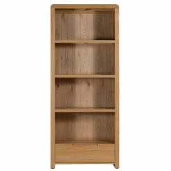 Wholesale 😀 Julian Bowen Curve Oak Tall Bookcase ✨ -Julian Bowen Sales Store 1000169310 alt02
