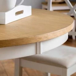 Best deal ❤️ Julian Bowen Davenport Round Dining Table with 4 Chairs 😍 -Julian Bowen Sales Store 1000169316 alt05