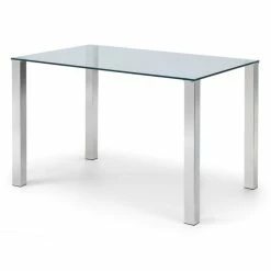 Best Sale 🤩 Julian Bowen Enzo Glass Dining Table with 4 Jazz Chairs 😉 -Julian Bowen Sales Store 1000169319 alt02