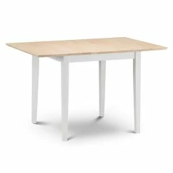 Budget 👍 Julian Bowen Rufford Two Tone Dining Table and 4 Ivory Chairs 🛒 -Julian Bowen Sales Store 1000169342 alt02