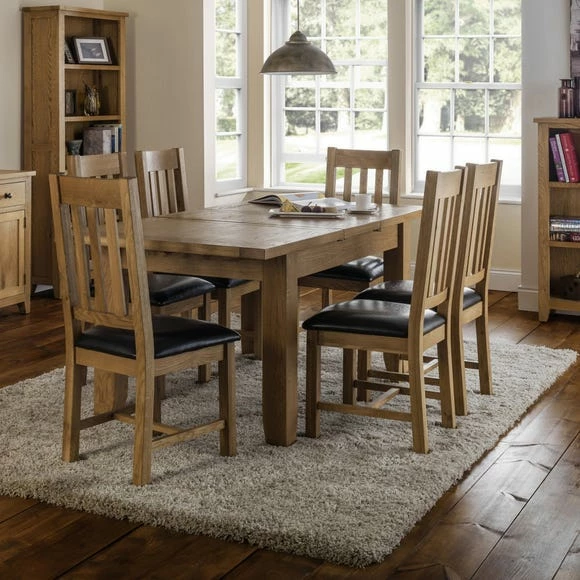 Buy 😉 Julian Bowen Astoria Set of 2 Dining Chairs Oak ❤️ 4 Buy 😉 Julian Bowen Astoria Set of 2 Dining Chairs Oak ❤️ - Image 2