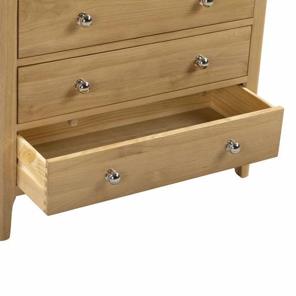 New ⌛ Julian Bowen Cotswold 6 Drawer Chest, Oak ❤️ 4 New ⌛ Julian Bowen Cotswold 6 Drawer Chest, Oak ❤️ - Image 2