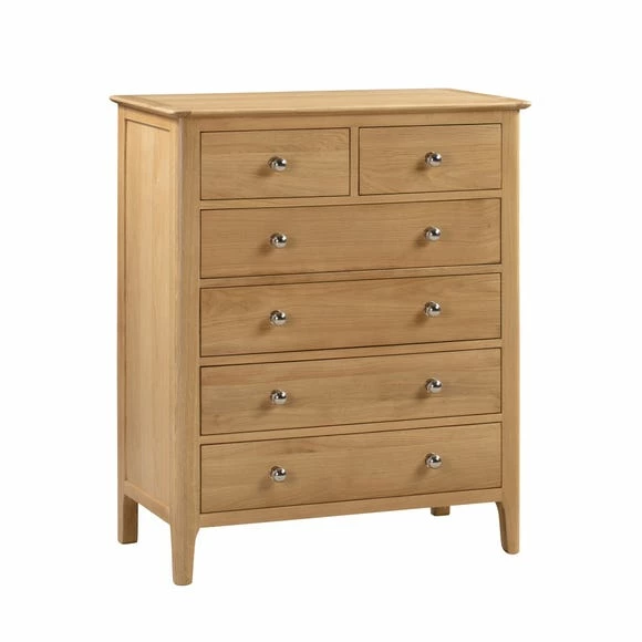 New ⌛ Julian Bowen Cotswold 6 Drawer Chest, Oak ❤️ 5 New ⌛ Julian Bowen Cotswold 6 Drawer Chest, Oak ❤️ - Image 3