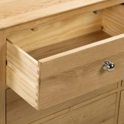 Deals 🧨 Julian Bowen Cotswold Wide 6 Drawer Chest, Oak ⌛ -Julian Bowen Sales Store 1000169821 alt06