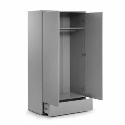 New ⭐ Julian Bowen Monaco Double 1 Drawer Wardrobe, Grey 🧨 -Julian Bowen Sales Store 1000169849 alt04