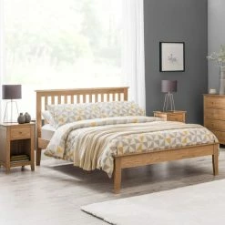 Wholesale 👍 Julian Bowen Salerno Oak Wooden Bed Frame 🎉
