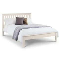 Budget 🛒 Julian Bowen Salerno Ivory Wooden Bed Frame ⭐