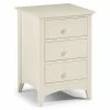 Best Pirce 🧨 Julian Bowen Cameo 3 Drawer Bedside Table, Stone White & Pine 👏 -Julian Bowen Sales Store 30304304