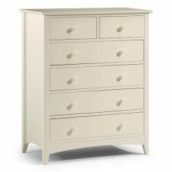 Best Pirce 🤩 Julian Bowen Cameo 6 Drawer Chest, Stone White & Pine 👏