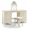 Best deal 🔥 Julian Bowen Cameo 5 Drawer 👗 Dressing Table, Stone White & Pine ✔️