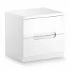 Coupon ✔️ Julian Bowen Manhattan 2 Drawer Bedside Table, White 🛒 -Julian Bowen Sales Store 30304311