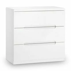 Hot Sale ✔️ Julian Bowen Manhattan 3 Drawer Chest, White 🎉