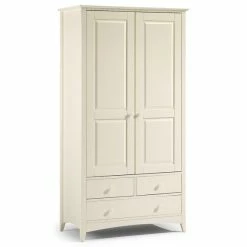 Cheap 👍 Julian Bowen Cameo Double 3 Drawer Wardrobe, Stone & Pine 😀 -Julian Bowen Sales Store 30541816 alt02