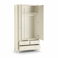 Cheap 👍 Julian Bowen Cameo Double 3 Drawer Wardrobe, Stone & Pine 😀 -Julian Bowen Sales Store 30541816 alt03