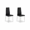 Cheap 👏 Julian Bowen Greenwich Set of 2 Dining Chairs Black PU Leather 🔔 -Julian Bowen Sales Store 30667050