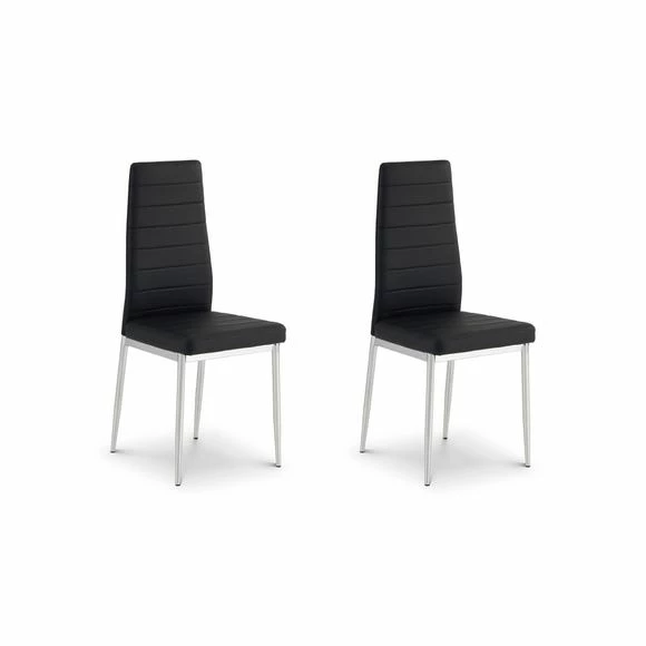 Cheap 👏 Julian Bowen Greenwich Set of 2 Dining Chairs Black PU Leather 🔔 3 Cheap 👏 Julian Bowen Greenwich Set of 2 Dining Chairs Black PU Leather 🔔