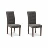 Wholesale 💯 Julian Bowen Madrid Set of 2 Dining Chairs Grey Velvet 🧨 -Julian Bowen Sales Store 30667058