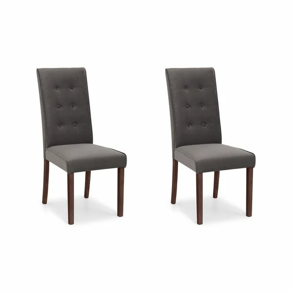 Wholesale ๐ฏ Julian Bowen Madrid Set of 2 Dining Chairs Grey Velvet ๐งจ 3 Wholesale ๐ฏ Julian Bowen Madrid Set of 2 Dining Chairs Grey Velvet ๐งจ
