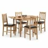 Coupon 😀 Julian Bowen Coxmoor Extending Dining Table with 4 Chairs 💯 -Julian Bowen Sales Store 30705731
