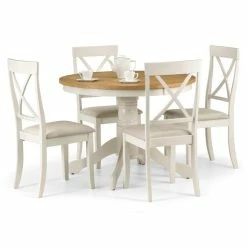 Best deal ❤️ Julian Bowen Davenport Round Dining Table with 4 Chairs 😍