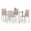 Best Sale 🤩 Julian Bowen Enzo Glass Dining Table with 4 Jazz Chairs 😉 1 Best Sale 🤩 Julian Bowen Enzo Glass Dining Table with 4 Jazz Chairs 😉 -Julian Bowen Sales Store 30705752