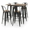 Best deal 👍 Julian Bowen Grafton Bar Set with 4 Stools 🔥 -Julian Bowen Sales Store 30705758