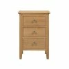 Hot Sale ⭐ Julian Bowen Cotswold 3 Drawer Bedside Table, Oak ⭐ -Julian Bowen Sales Store 30708593