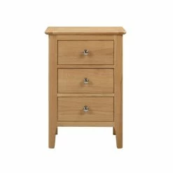 Hot Sale ⭐ Julian Bowen Cotswold 3 Drawer Bedside Table, Oak ⭐