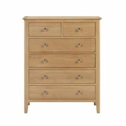 New ⌛ Julian Bowen Cotswold 6 Drawer Chest, Oak ❤️