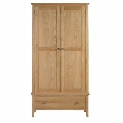 Discount 👏 Julian Bowen Cotswold Double 1 Drawer Wardrobe, Oak 🎁