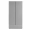 New ⭐ Julian Bowen Monaco Double 1 Drawer Wardrobe, Grey 🧨 2 New ⭐ Julian Bowen Monaco Double 1 Drawer Wardrobe, Grey 🧨 -Julian Bowen Sales Store 30708627