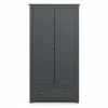 Promo 🛒 Julian Bowen Radley Double Wardrobe, Dark Grey & Pine 😉 -Julian Bowen Sales Store 30708639