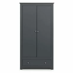 Promo 🛒 Julian Bowen Radley Double Wardrobe, Dark Grey & Pine 😉