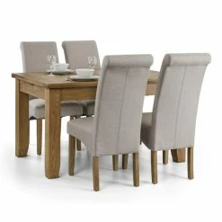 Promo 💯 Julian Bowen Astoria Dining Table and 4 Rio Chairs Set 🌟