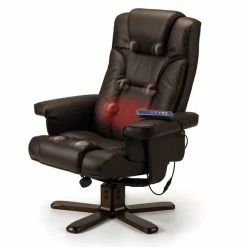 Best deal ✨ Julian Bowen Malmo Faux Leather Massage Recliner and Stool 🎉 -Julian Bowen Sales Store 30763438 alt02