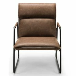 Best Pirce 👍 Julian Bowen Gramercy Faux Leather Chair 🧨 -Julian Bowen Sales Store 30783240 alt02