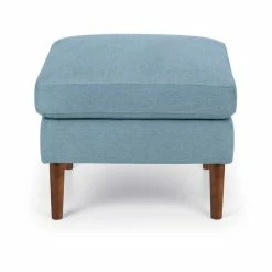 Wholesale 🎉 Julian Bowen Monza Linen Footstool Blue 🥰 -Julian Bowen Sales Store 30783247 alt02