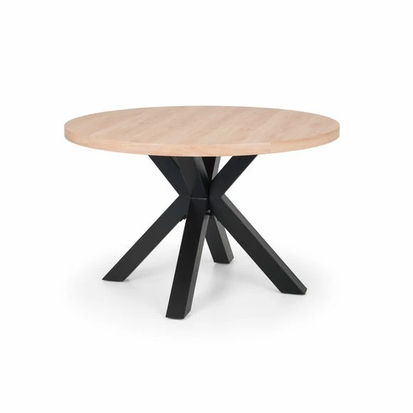 Top 10 👏 Julian Bowen Berwick Round Dining Table Oak 💯 4 Top 10 👏 Julian Bowen Berwick Round Dining Table Oak 💯 - Image 2