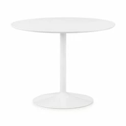 Deals 🛒 Julian Bowen Blanco Round White Pedestal Dining Table with 4 Casa Dining Chairs 🔥 -Julian Bowen Sales Store 30794147 alt01