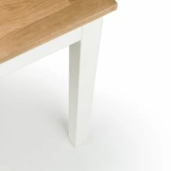Outlet ❤️ Julian Bowen Coxmoor Rectangular Dining Table Ivory with Oak 😍 -Julian Bowen Sales Store 30794206 alt04