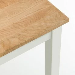 Budget 👍 Julian Bowen Coxmoor Square Dining Table Ivory with Oak 👏 -Julian Bowen Sales Store 30794207 alt04