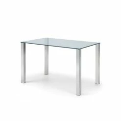 Wholesale 🛒 Julian Bowen Enzo Rectangular Glass Dining Table with 4 Kari Black Dining Chairs 🔔 -Julian Bowen Sales Store 30794237 alt02