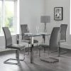 Top 10 🔥 Julian Bowen Enzo Rectangular Glass Dining Set with 4 Calabria Dining Chairs 🎁 -Julian Bowen Sales Store 30794239